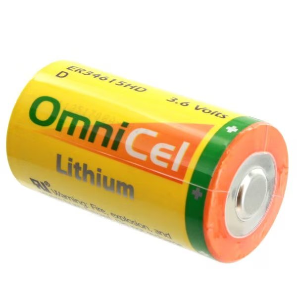 ER34615HD 3.6V 13Ah Sz D Lithium Standard Battery Backup, Omnicel, Mfr#: ER34615HD/S